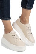 PANTOFI SPORT BEJ PIELE NATURALA ASPW202326