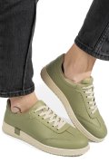 PANTOFI SPORT VERZI PIELE NATURALA 8PC10Z