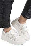 PANTOFI SPORT ALB PIELE NATURALA TPC8075