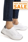 PANTOFI SPORT ALBI PIELE NATURALA TSP2820