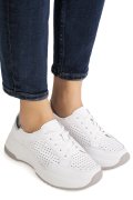 PANTOFI SPORT ALBI PIELE NATURALA TSP2820