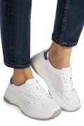 PANTOFI SPORT ALBI PIELE NATURALA TSP2820