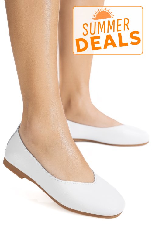 Balerini albastri piele naturala aspn9178