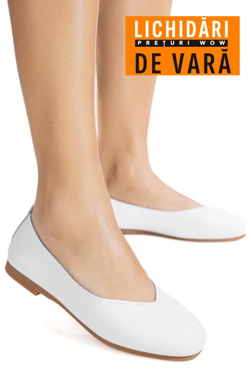 Balerini albastri piele naturala aspn9178