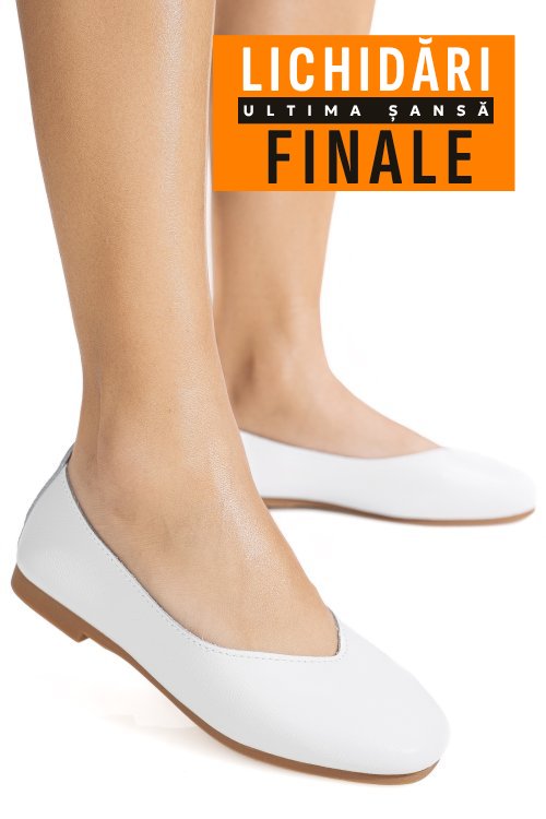 Balerini albastri piele naturala aspn9178