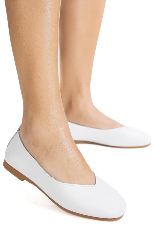 Balerini albastri piele naturala aspn9178
