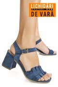 SANDALE ALBASTRE PIELE NATURALA INTOARSA 8455567