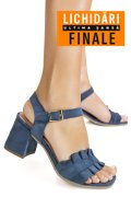 SANDALE ALBASTRE PIELE NATURALA INTOARSA 8455567