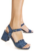 SANDALE ALBASTRE PIELE NATURALA INTOARSA 8455567
