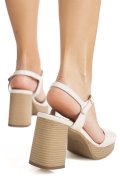 SANDALE BEJ PIELE NATURALA LACUITA NAGOIRE