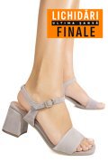 SANDALE GRI PIELE NATURALA INTOARSA 8456168