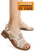 SANDALE TAUPE PIELE NATURALA 5S770320