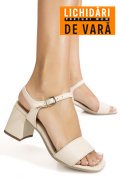 SANDALE BEJ PIELE NATURALA 8456168