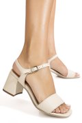 SANDALE BEJ PIELE NATURALA 8456168
