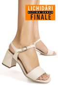 SANDALE BEJ PIELE NATURALA 8456168