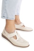 PANTOFI BEJ PIELE NATURALA ZBSP8-4