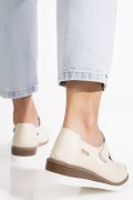 PANTOFI BEJ PIELE NATURALA ZBSP8-4