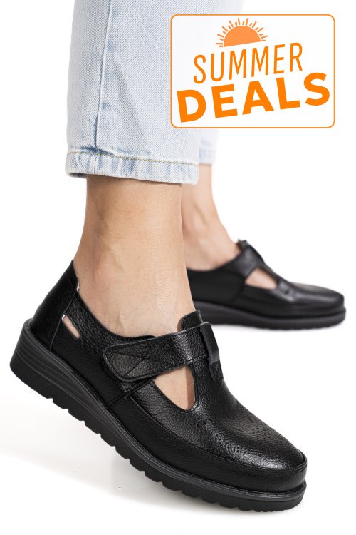 Pantofi negri piele naturala zbsp8-4