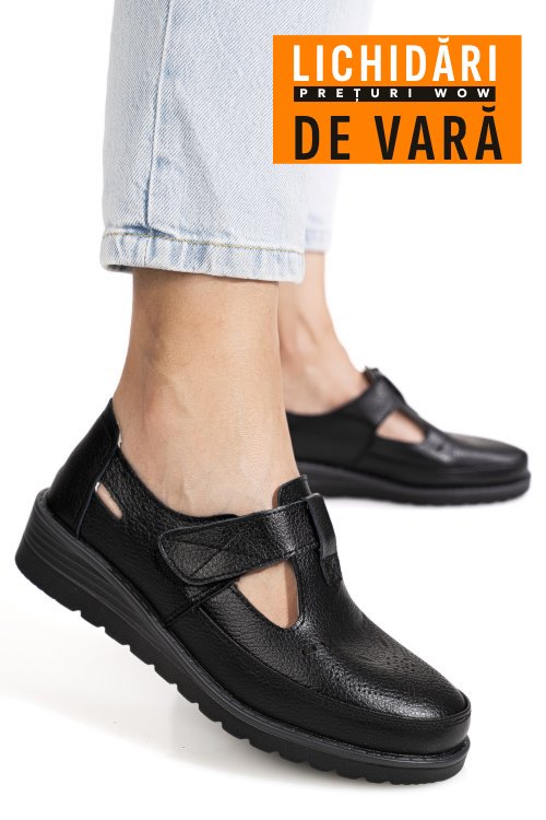 Pantofi negri piele naturala zbsp8-4
