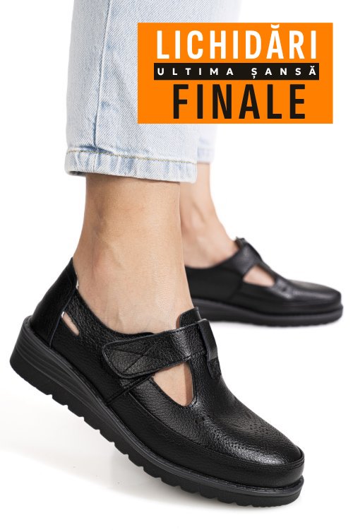 Pantofi negri piele naturala zbsp8-4