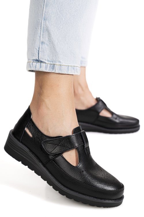 Pantofi negri piele naturala zbsp8-4