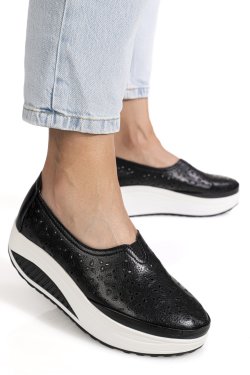 PANTOFI NEGRI PIELE NATURALA ZSPB7-1