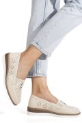 PANTOFI BEJ PIELE NATURALA ZSPB8-3