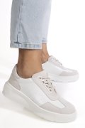 PANTOFI SPORT ALBI PIELE NATURALA FSP002538