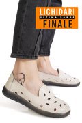 MOCASINI BEJ PIELE NATURALA 2SP070