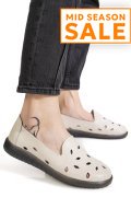 MOCASINI BEJ PIELE NATURALA 2SP070