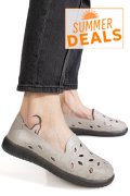 MOCASINI GRI PIELE NATURALA 2SP070
