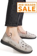 MOCASINI GRI PIELE NATURALA 2SP070