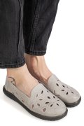 MOCASINI GRI PIELE NATURALA 2SP070