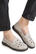 MOCASINI GRI PIELE NATURALA 2SP070