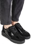 PANTOFI SPORT NEGRI PIELE NATURALA FSP002538