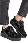 PANTOFI SPORT NEGRI PIELE NATURALA FSP002538