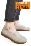 MOCASINI GRI PIELE NATURALA 7SP2003
