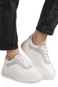 PANTOFI SPORT ALBI PIELE NATURALA FSP001-968
