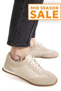 PANTOFI SPORT BEJ PIELE NATURALA TSP-8082