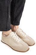PANTOFI SPORT BEJ PIELE NATURALA TSP-8082