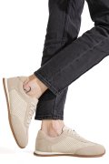 PANTOFI SPORT BEJ PIELE NATURALA TSP-8082