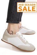 PANTOFI SPORT ALBI PIELE NATURALA TSP-8082