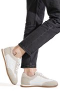 PANTOFI SPORT ALBI PIELE NATURALA TSP-8082