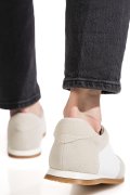 PANTOFI SPORT ALBI PIELE NATURALA TSP-8082