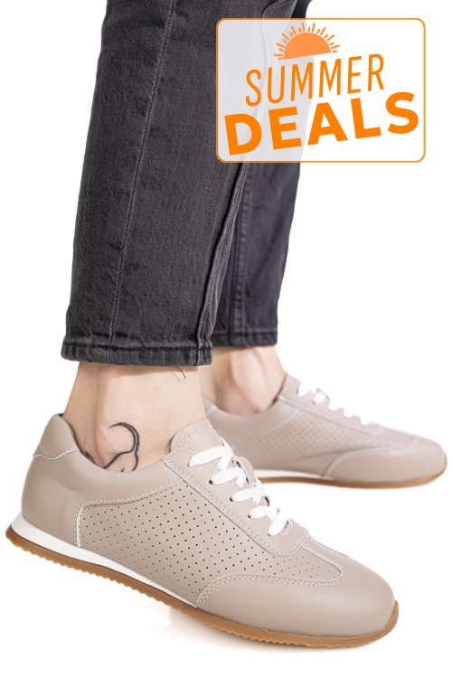Pantofi sport roz piele naturala tsp-8082