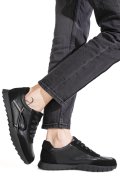 PANTOFI SPORT NEGRI PIELE NATURALA FSP002-537