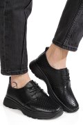 PANTOFI SPORT NEGRI PIELE NATURALA TSP-9016