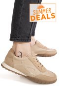 PANTOFI SPORT BEJ PIELE NATURALA FSP002-537