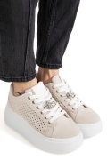 PANTOFI SPORT BEJ  PIELE NATURALA ES77702