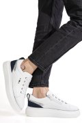 PANTOFI ALB ALBASTRU PIELE NATURALA ES7794
